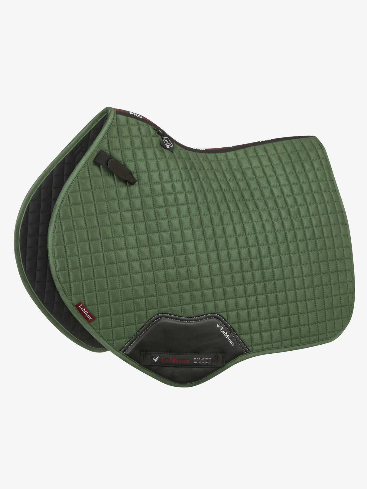 LeMieux Suede Close Contact Saddle Pad Hunter Green