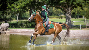 LeMieux Suede Close Contact Saddle Pad Hunter Green