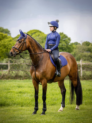 LeMieux Suede Jumping Saddle Pad Ink Blue