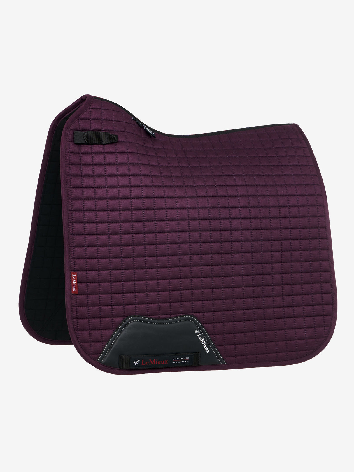 LeMieux Suede Dressage Square Saddle Pad Fig