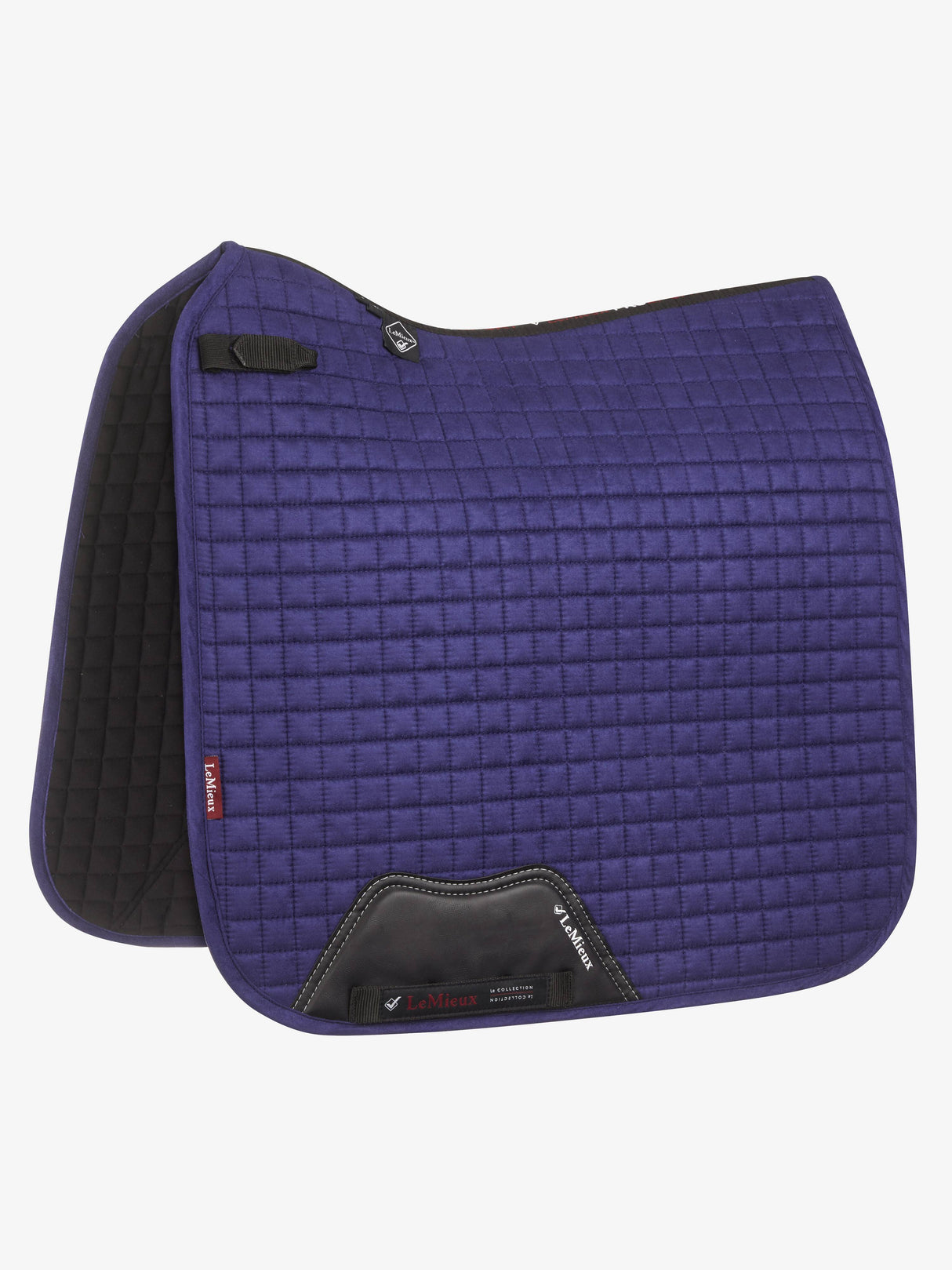 LeMieux Suede Dressage Square Saddle Pad Ink Blue