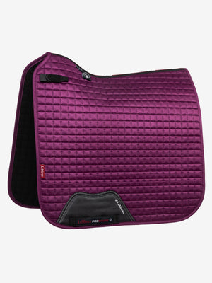 LeMieux Suede Dressage Square Saddle Pad Plum