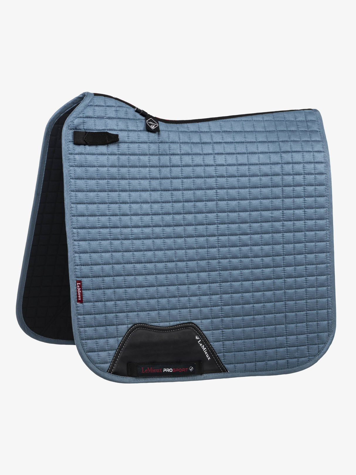 LeMieux Suede Dressage Square Saddle Pad Ice Blue