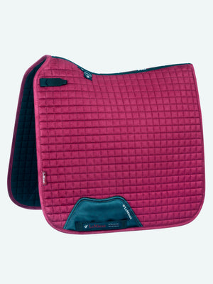 LeMieux Suede Dressage Square Saddle Pad Mulberry