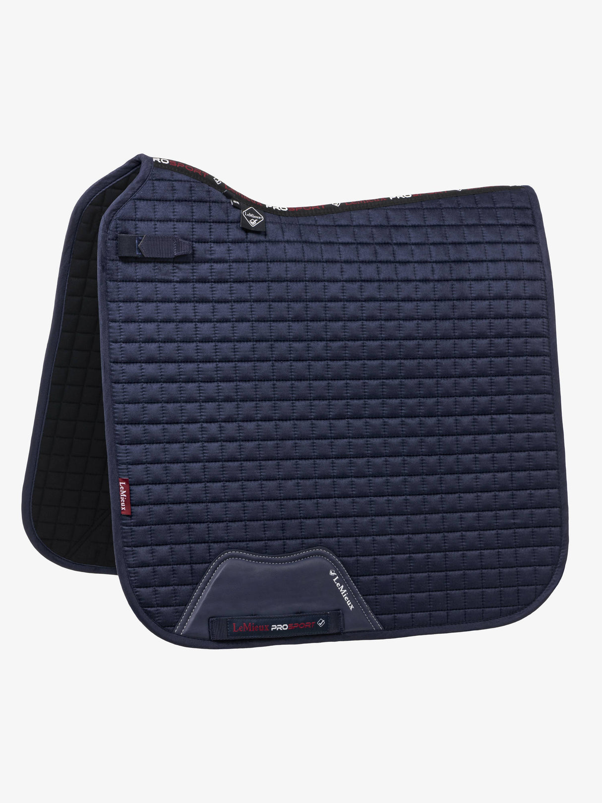 LeMieux Suede Dressage Square Saddle Pad Navy