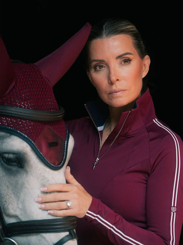 Equestrian Stockholm Padded Twill Ear Bonnet Luxe