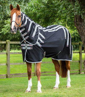 Premier Equine Magni-Teque Magnetic Horse Rug with Neck Cover Black