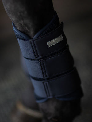 Equestrian Stockholm Classic Mesh Brushing Boots Midnight Blue
