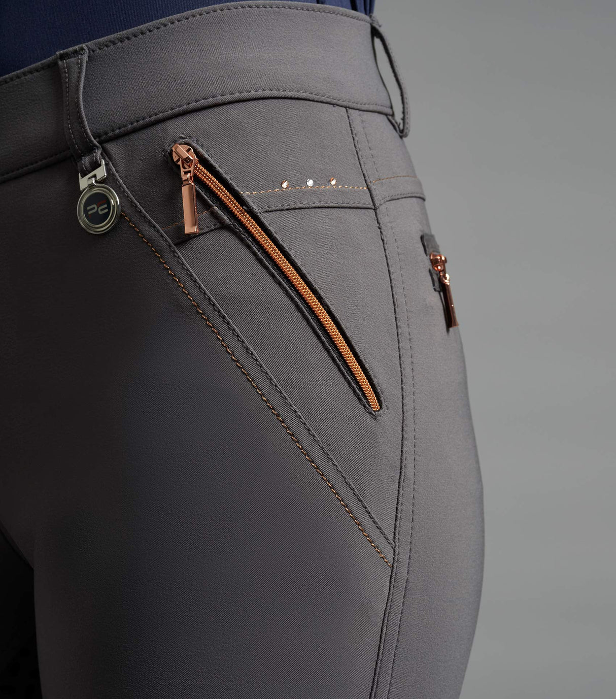 Premier Equine Milliania Ladies Full Seat Gel Riding Breeches Anthracite