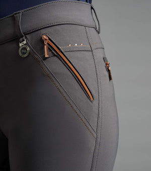 Premier Equine Milliania Ladies Full Seat Gel Riding Breeches Anthracite