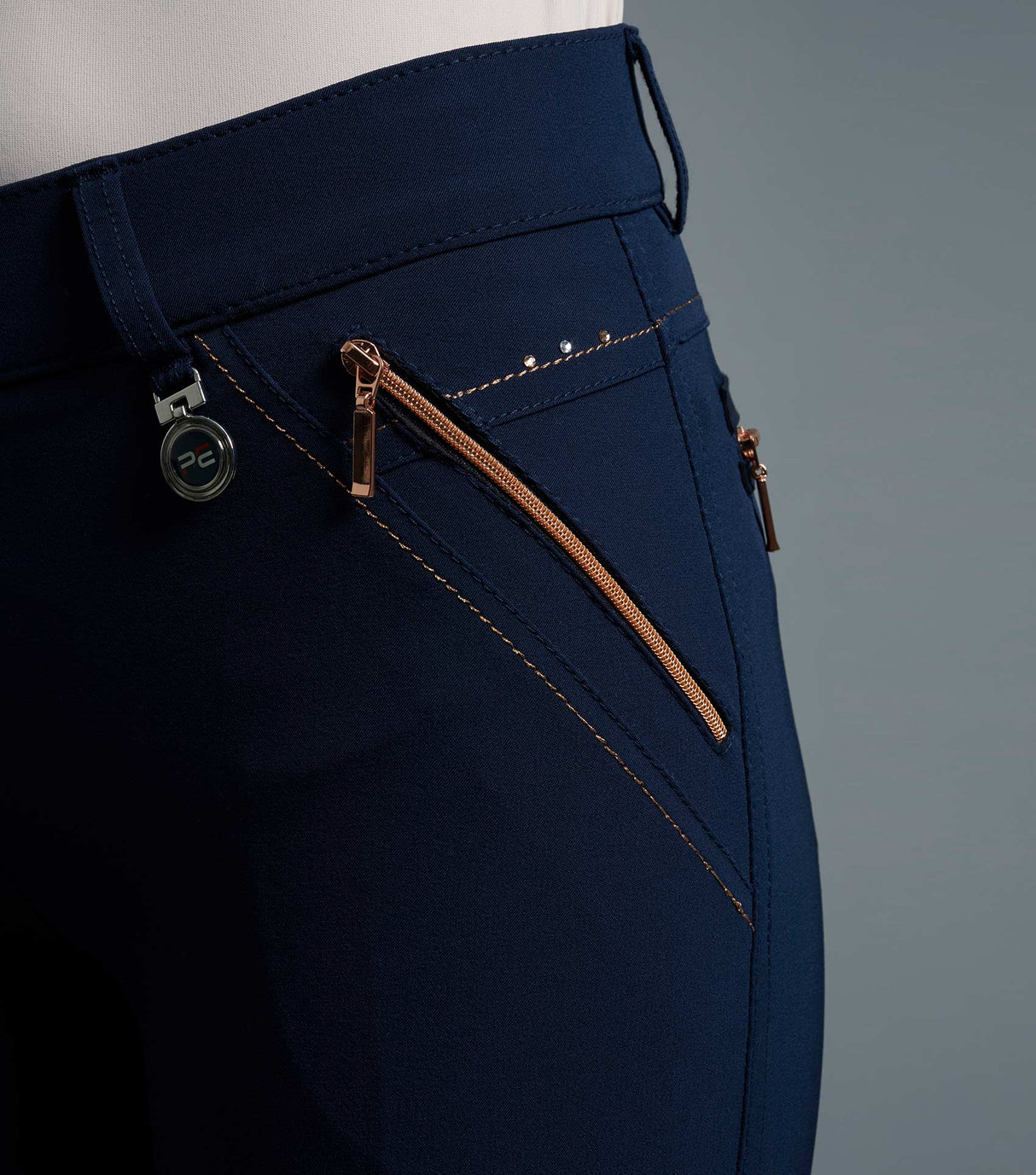 Premier Equine Milliania Ladies Full Seat Gel Riding Breeches Navy
