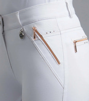 Premier Equine Milliania Ladies Full Seat Gel Riding Breeches White