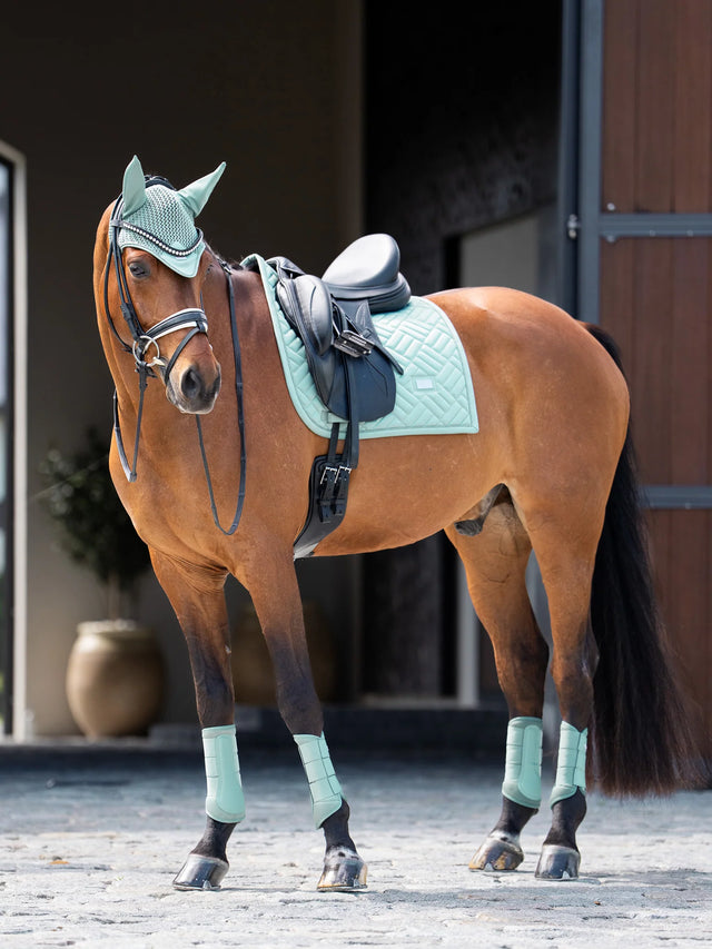 Equestrian Stockholm Ear Bonnet Mint