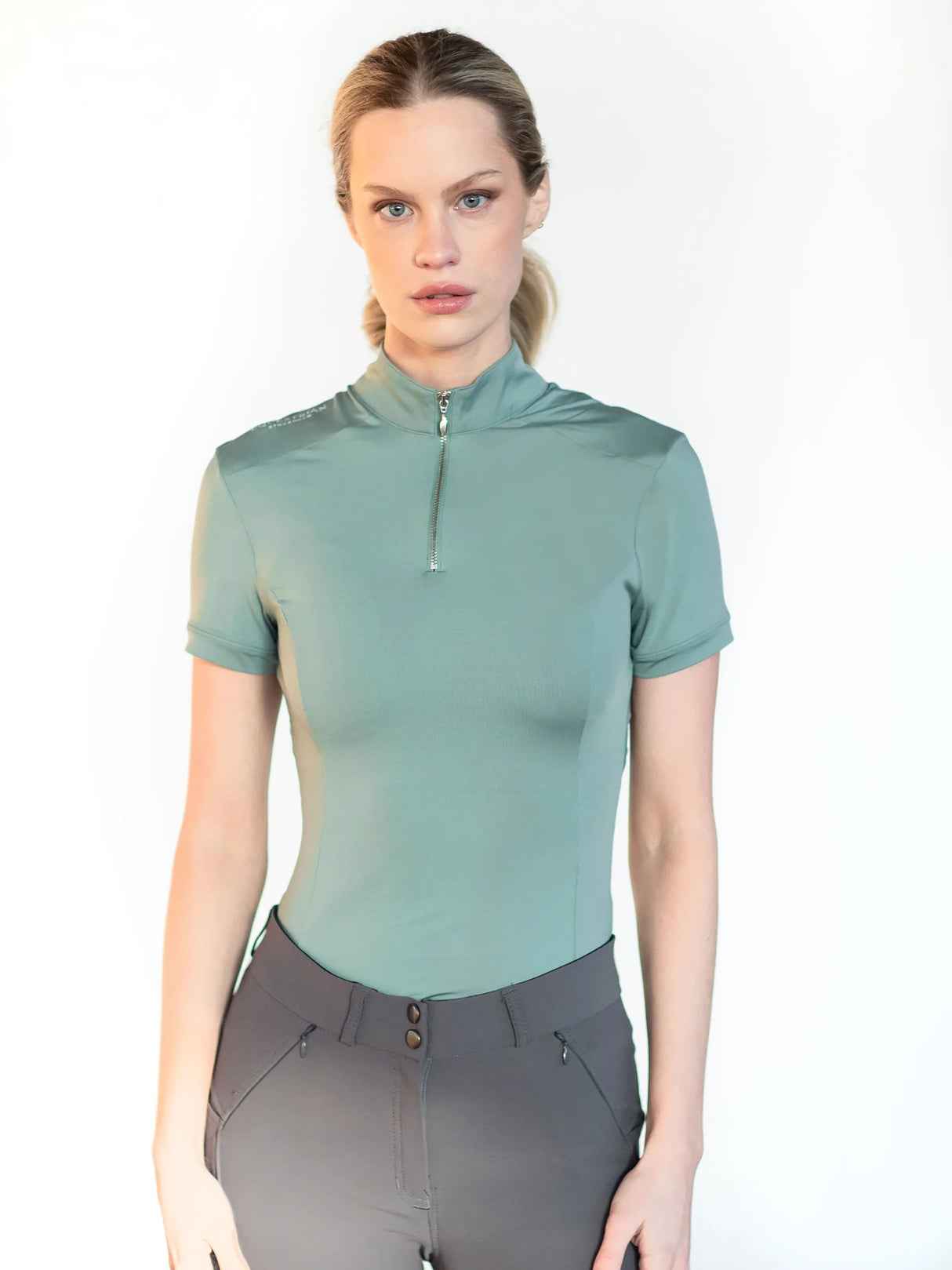 Equestrian Stockholm UV Protection Short-Sleeve Base Layer Mint