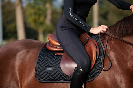 Equestrian Stockholm Jump Saddle Pad Modern Black