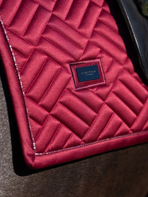 Equestrian Stockholm Dressage Saddle Pad Modern Bordeaux