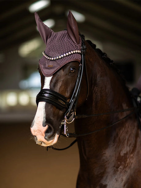 Equestrian Stockholm Ear Bonnet Moonless Night