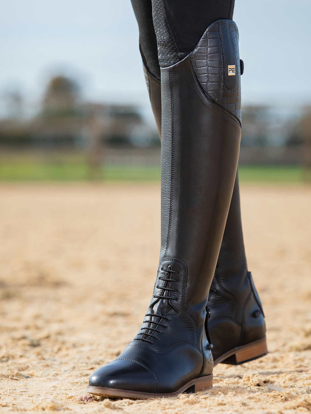 Premier Equine Passaggio Ladies Leather Field Riding Boots Black ...