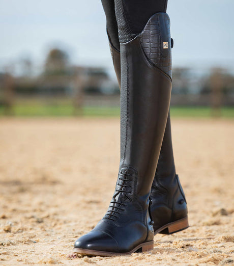 Premier Equine Passaggio Ladies Leather Field Riding Boots Black