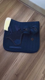 Kentucky Velvet Skin Friendly Dressage Saddle Pad Navy