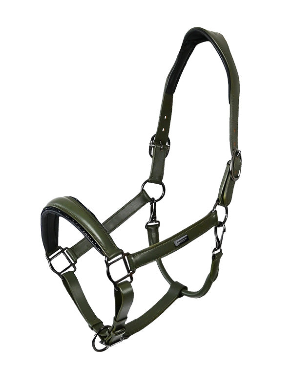 Equestrian Stockholm Anatomic Glimmer Leather Halter Striking Valley