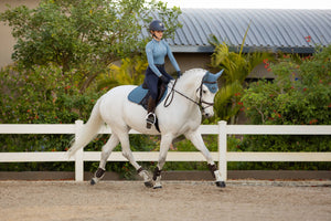 LeMieux Loire Classic Close Contact Jump Square Saddle Pad Ice Blue