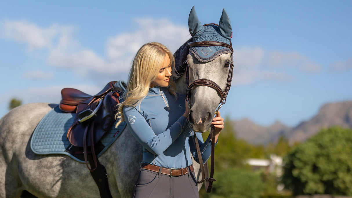 LeMieux Classic Fly Hood Ice Blue