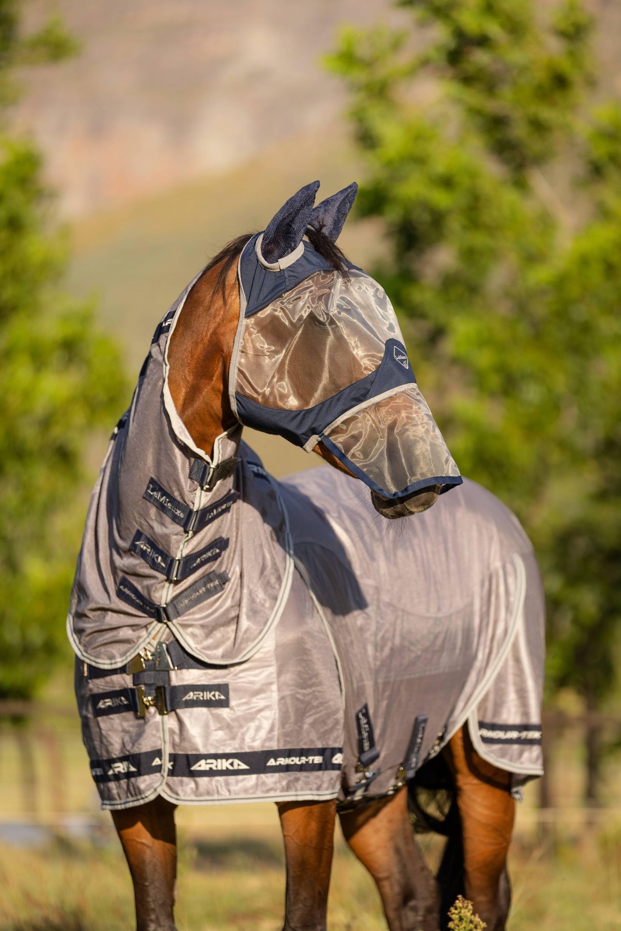 LeMieux ArmourShield Pro Full Fly Mask Navy