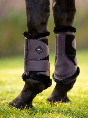 LeMieux Fleece Lined Brushing Boots Fig