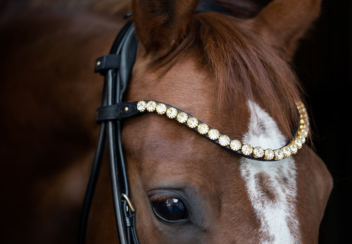 Utzon Equestrian Emperor Browband Clear