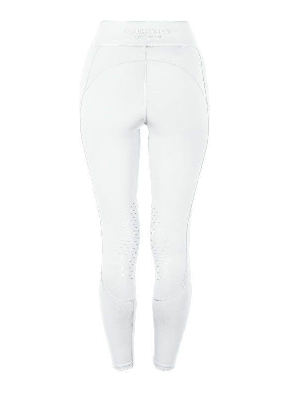 Equestrian Stockholm Jump Movement Riding Tights White