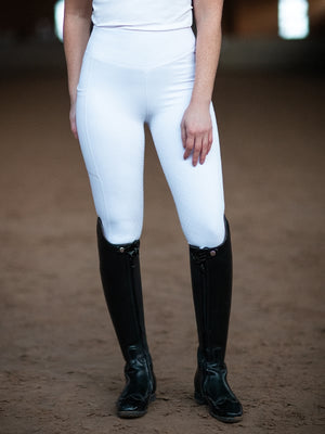 Equestrian Stockholm Dressage Movement Riding Tights White