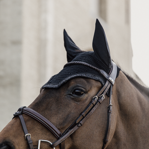 Kentucky Glitter Stone Wellington Ear Bonnet Black