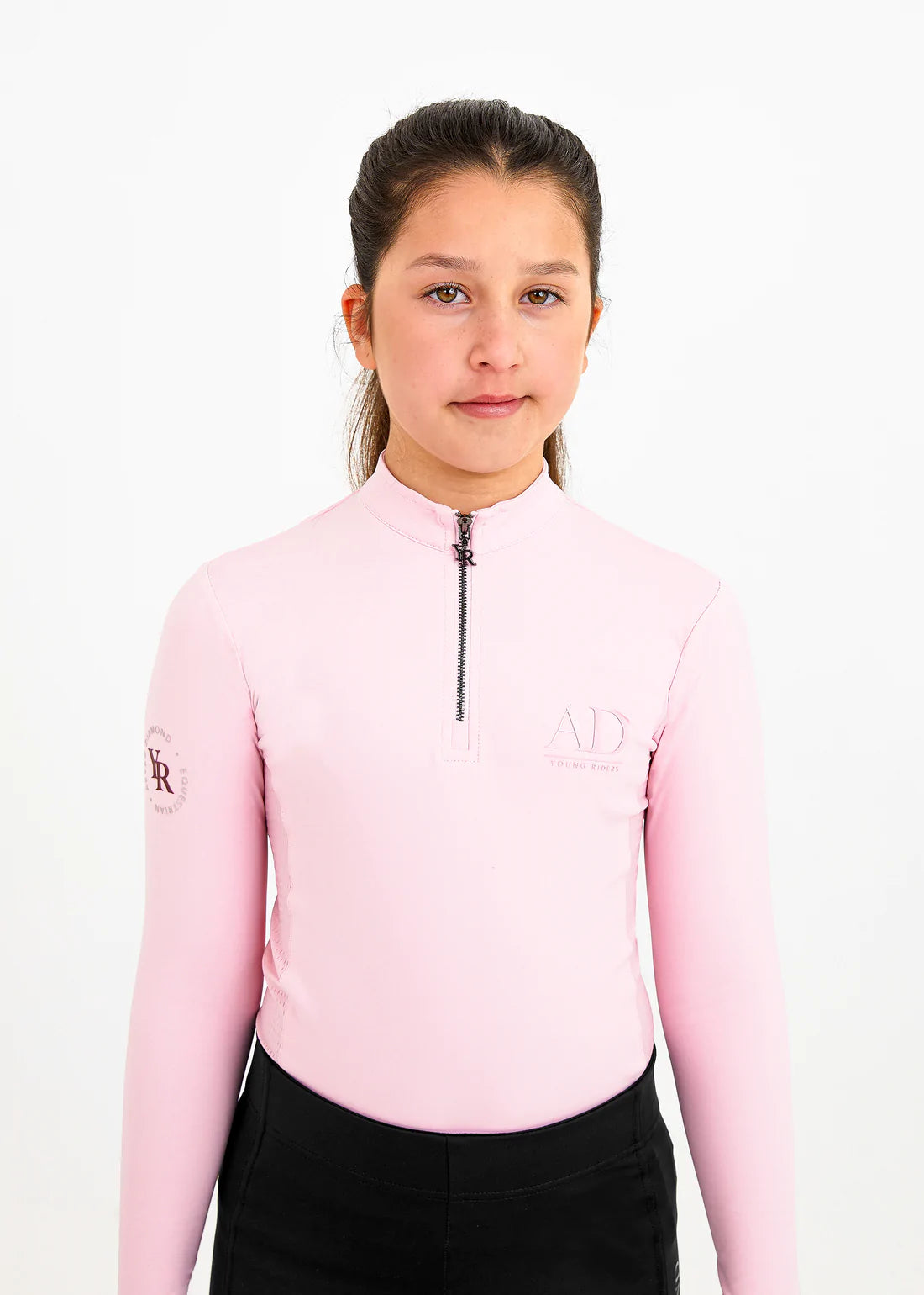 Aztec Diamond Young Rider Long Sleeve Base Layer Pink