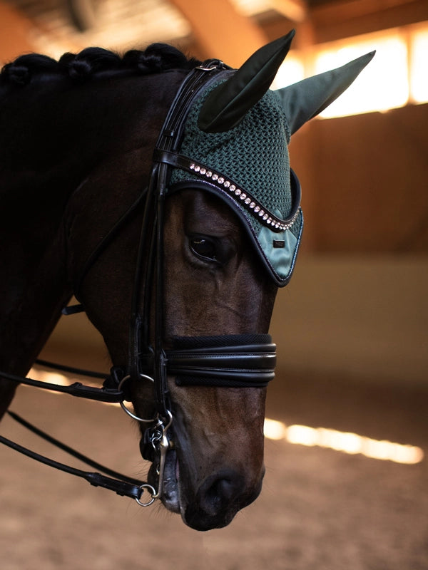 Equestrian Stockholm Ear Bonnet Sycamore Green