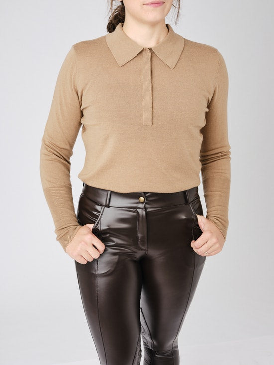 PS of Sweden Hailey Fine Knit Sweater Camel