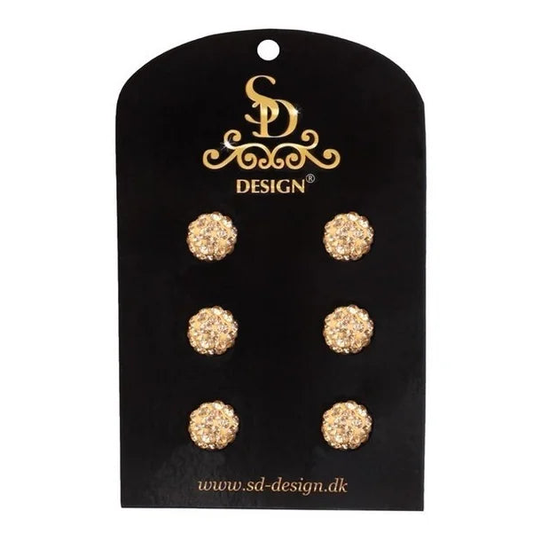 SD Design Diamond Hair Twisters Gold