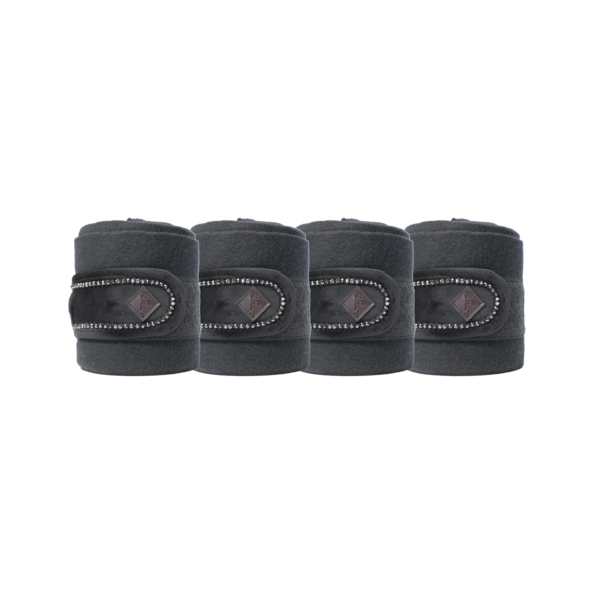 Kentucky Horsewear Velvet Pearls Bandages Black