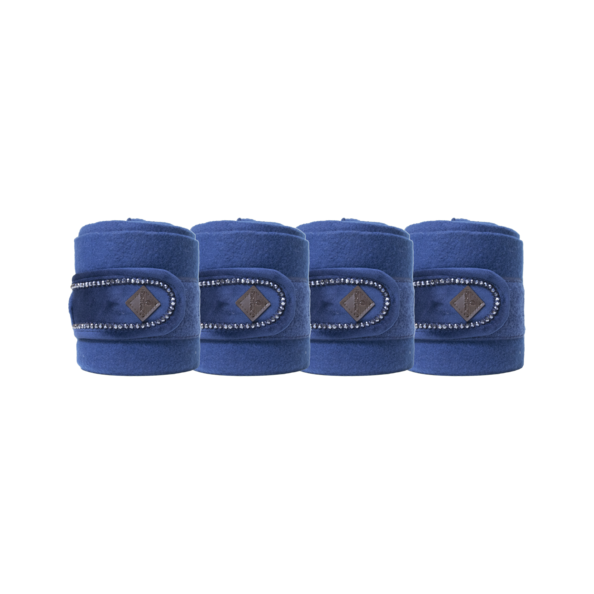 Kentucky Horsewear Velvet Pearls Bandages Navy