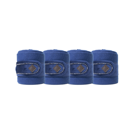 Kentucky Horsewear Velvet Pearls Bandages Navy