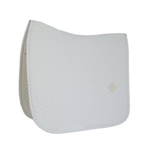 Kentucky Fishbone Dressage Saddle Pad White