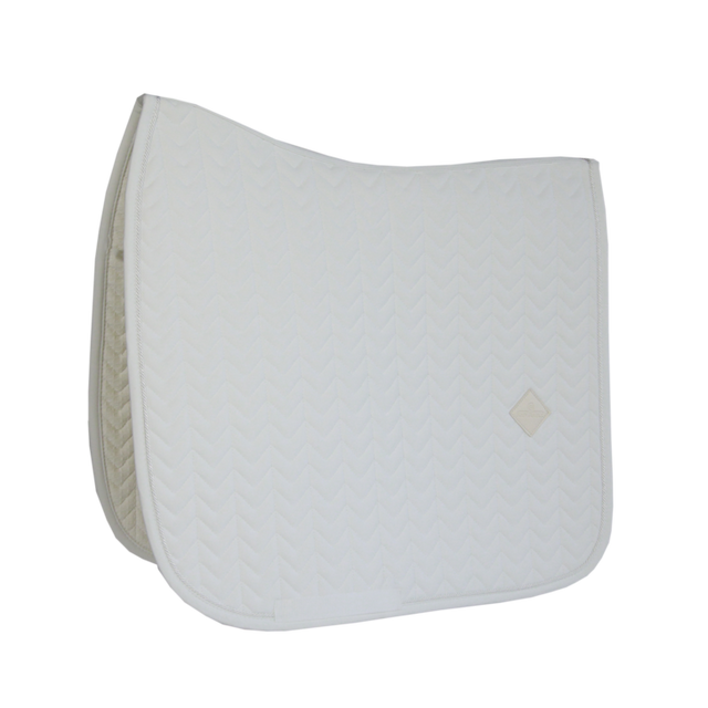Kentucky Fishbone Dressage Saddle Pad White