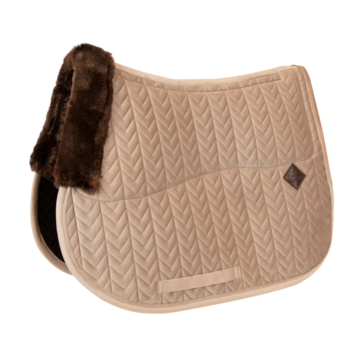 Kentucky Skin Friendly Velvet Jump Saddle Pad Beige