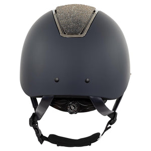 BR Equestrian Omega Glamourous Helmet Navy/Gunmetal