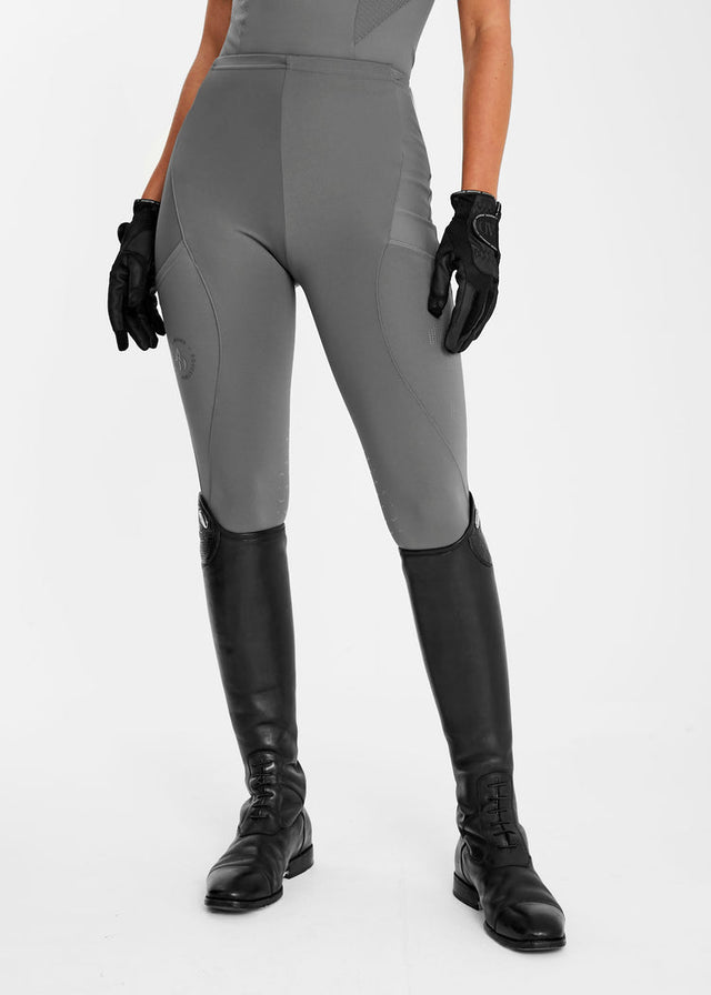 Aztec Diamond Icon Riding Leggings Charcoal
