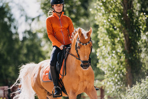 Equestrian Stockholm Dressage Saddle Pad Brick Orange