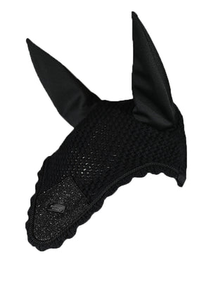 Equestrian Stockholm Ear Bonnet All Black Glimmer