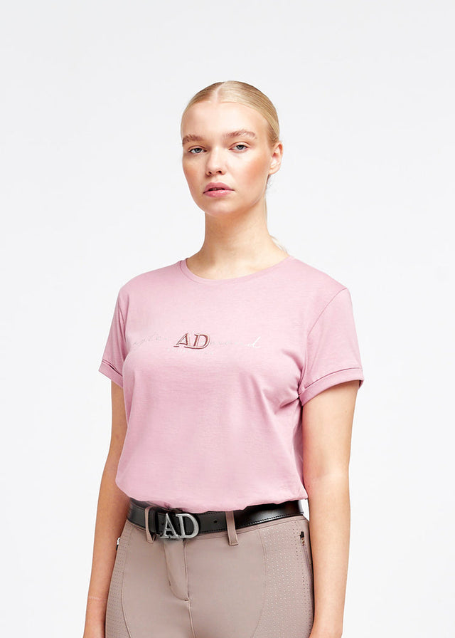 Aztec Diamond Logo T-Shirt Pink