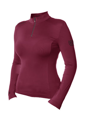 Equestrian Stockholm UV Protection Base Layer Bordeaux