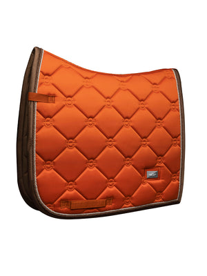 Equestrian Stockholm Dressage Saddle Pad Brick Orange